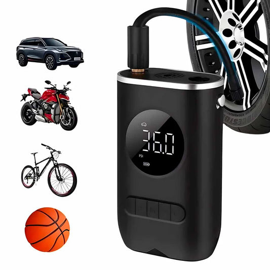 MINI Compresor de Aire Recargable - IDEAL PARA LLANTAS DE AUTOS, MOTOS Y BICIS - CZK-3668